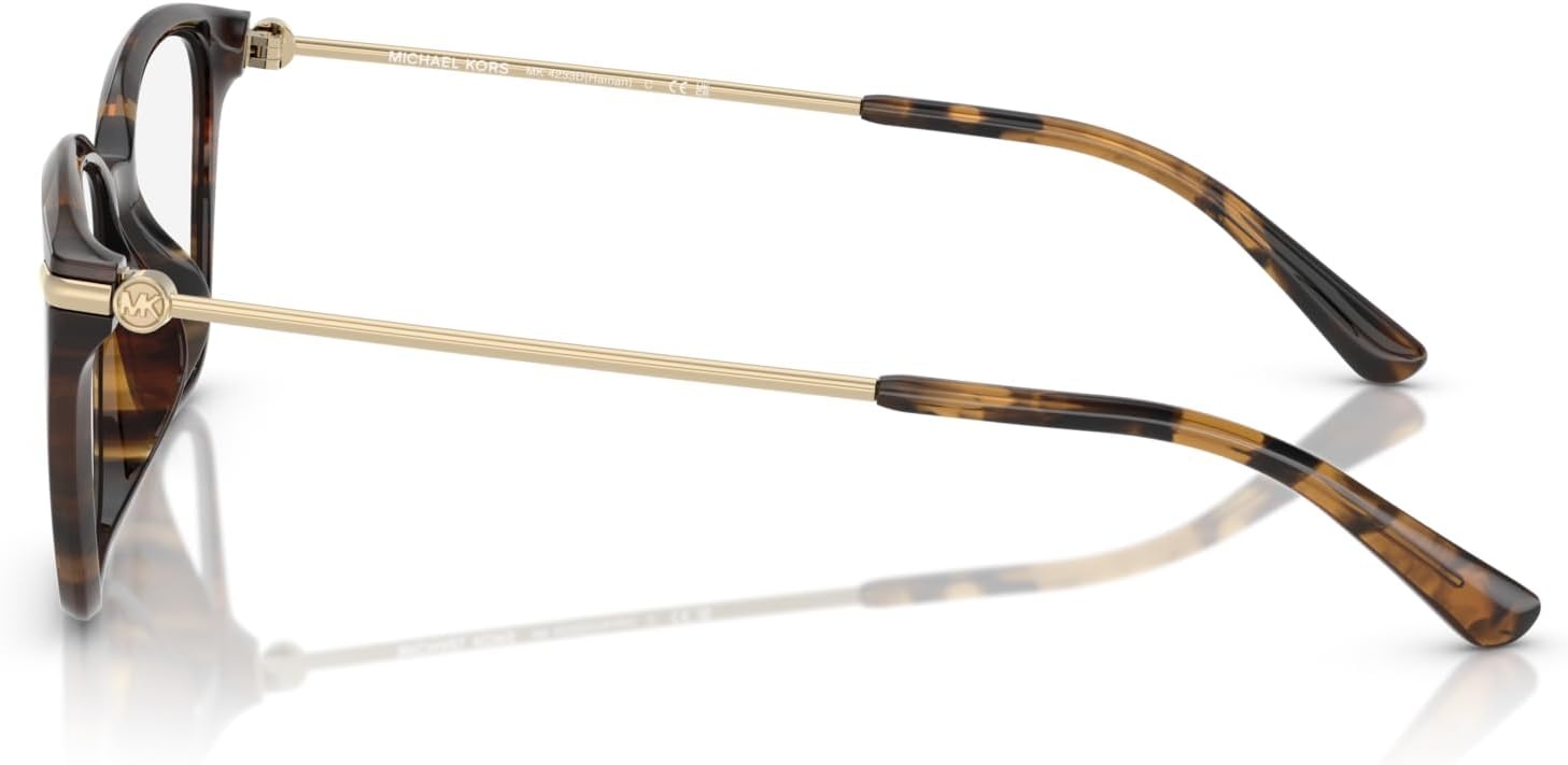 image:imageMichael Kors womens Mk4133d Hainan Rectangular Prescription Eyewear FramesDark TortoiseDemo Lens
