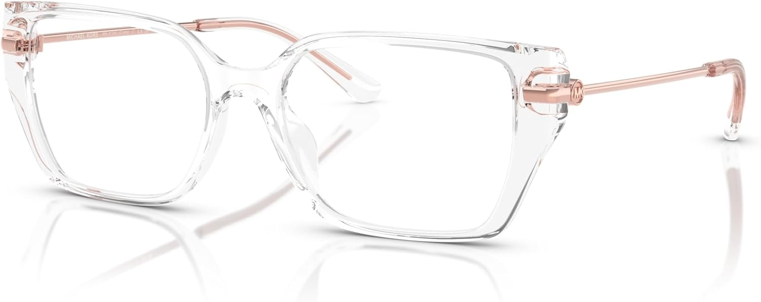 image:imageMichael Kors womens Mk4134u Crete Universal Fit Rectangular Prescription Eyewear FramesClearDemo Lens