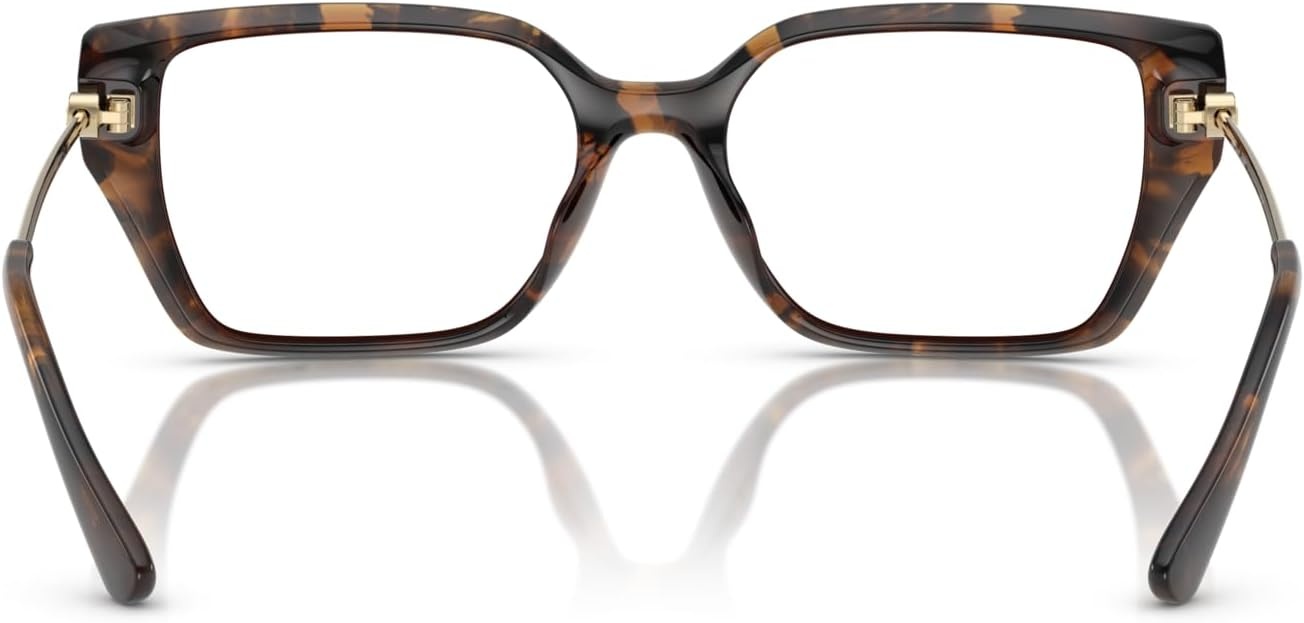 image:imageMichael Kors womens Mk4134u Crete Universal Fit Rectangular Prescription Eyewear FramesDark TortoiseDemo Lens