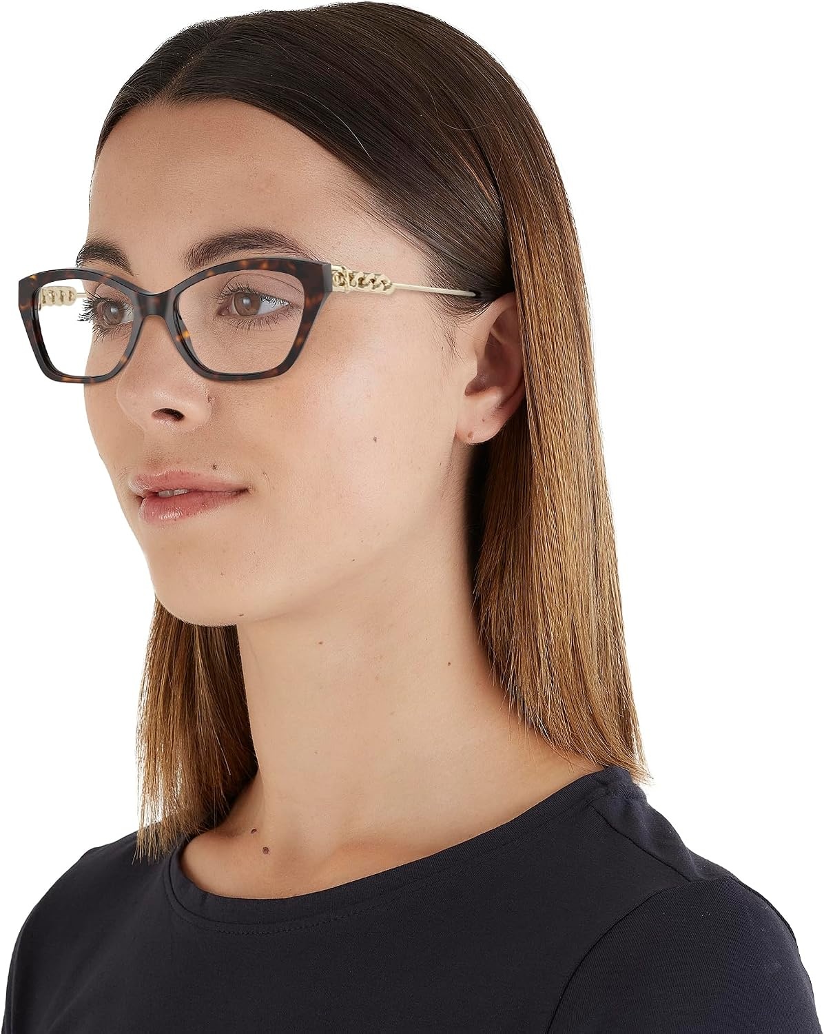 image:imageMichael Kors womens Mk4136 Makena Beach Square Prescription Eyewear FramesDark TortoiseDemo Lens