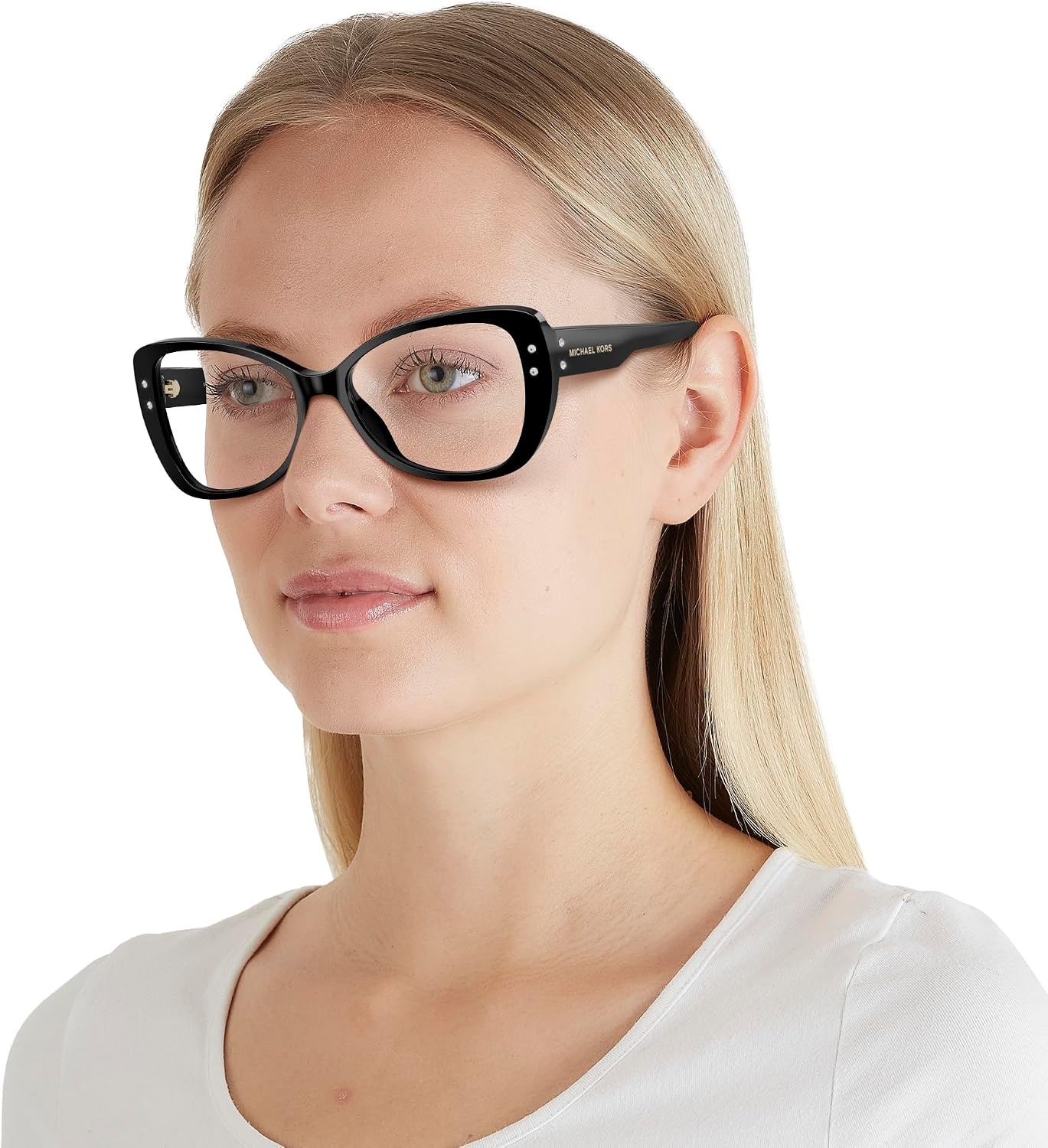 image:imageMichael Kors womens Mk4138b Cervinia Butterfly Prescription Eyewear FramesBlackDemo Lens