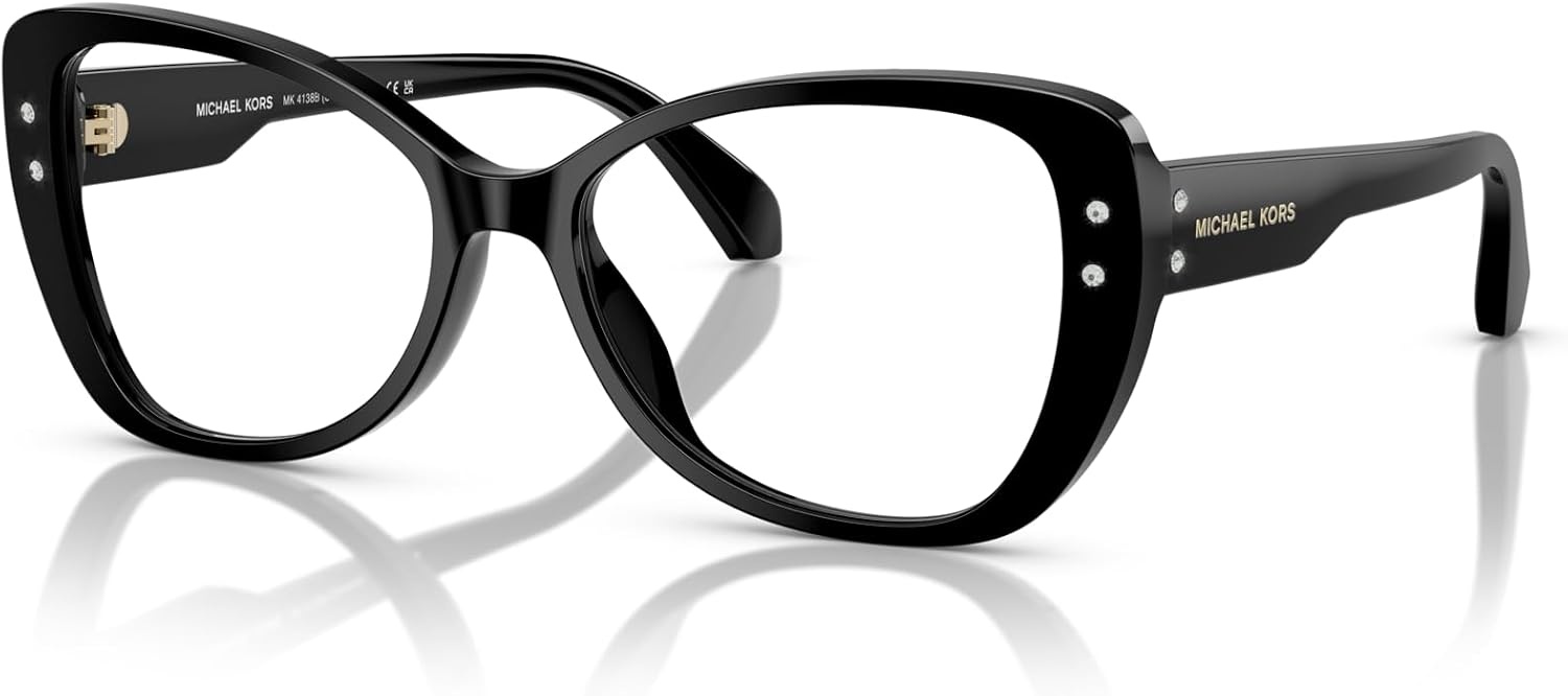 image:imageMichael Kors womens Mk4138b Cervinia Butterfly Prescription Eyewear FramesBlackDemo Lens