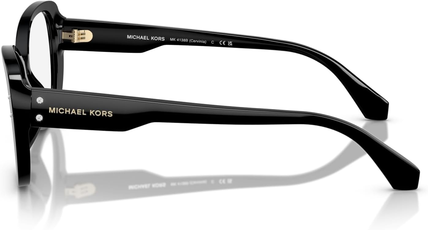 image:imageMichael Kors womens Mk4138b Cervinia Butterfly Prescription Eyewear FramesBlackDemo Lens
