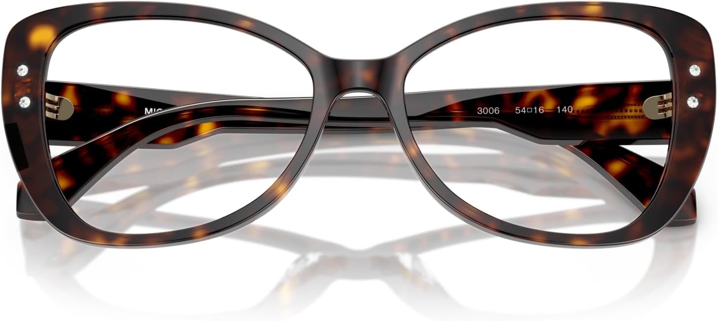 image:imageMichael Kors womens Mk4138b Cervinia Butterfly Prescription Eyewear FramesDark TortoiseDemo Lens