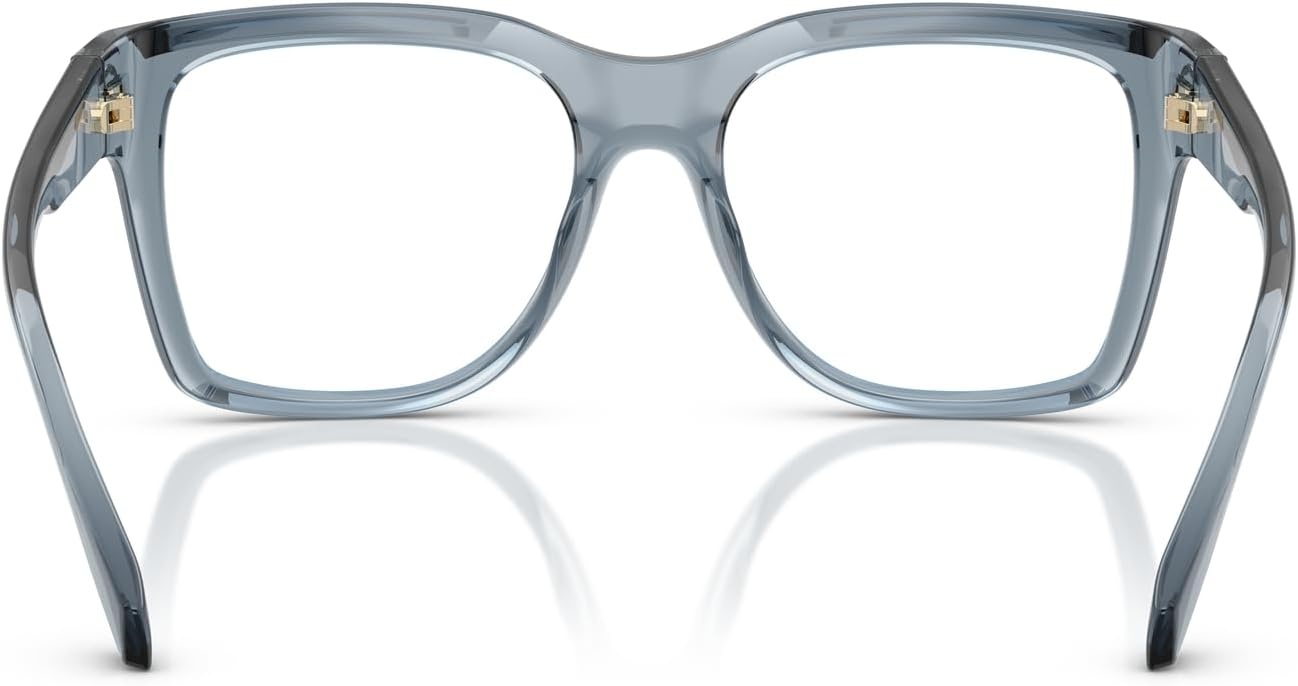 image:imageMichael Kors womens Mk4144u Sarasota Universal Fit Square Prescription Eyewear FramesDenim TransparentDemo Lens