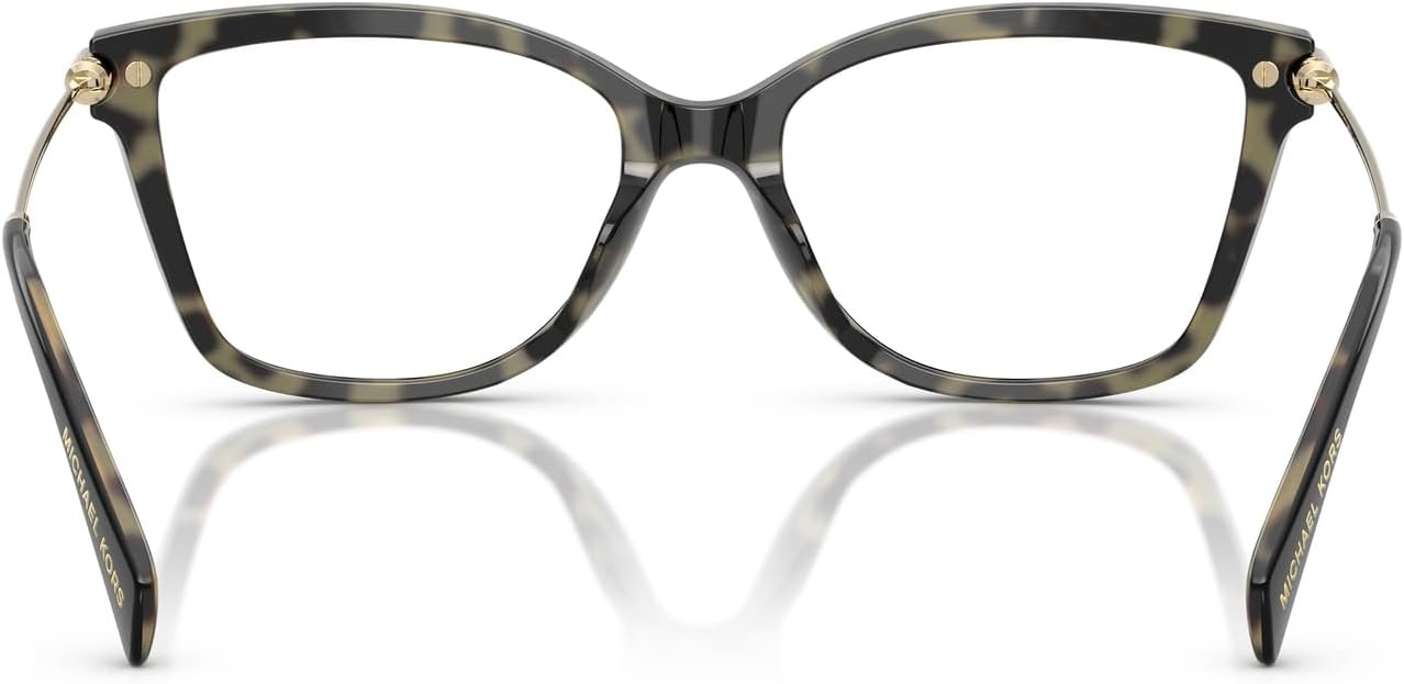 image:imageMichael Kors womens Mk4150u Kingston Universal Fit Rectangular Prescription Eyewear FramesBlackAmber TortoiseDemo Lens