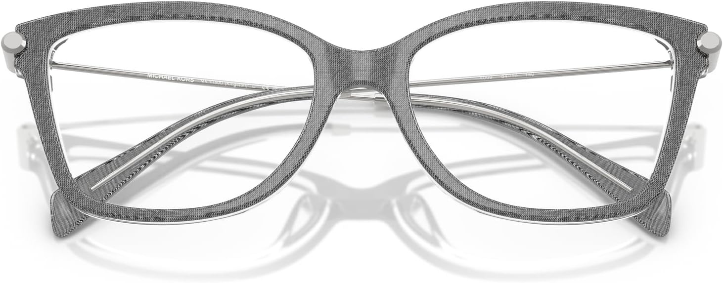 image:imageMichael Kors womens Mk4150u Kingston Universal Fit Rectangular Prescription Eyewear FramesGrey DenimDemo Lens