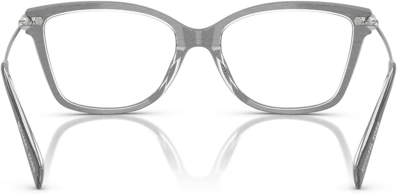 image:imageMichael Kors womens Mk4150u Kingston Universal Fit Rectangular Prescription Eyewear FramesGrey DenimDemo Lens