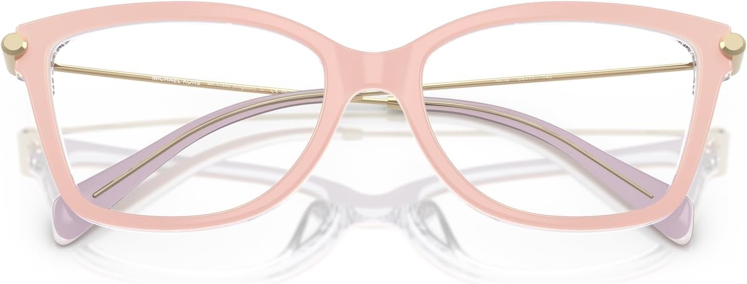 image:imageMichael Kors womens Mk4150u Kingston Universal Fit Rectangular Prescription Eyewear FramesLight Sand LaminateDemo Lens