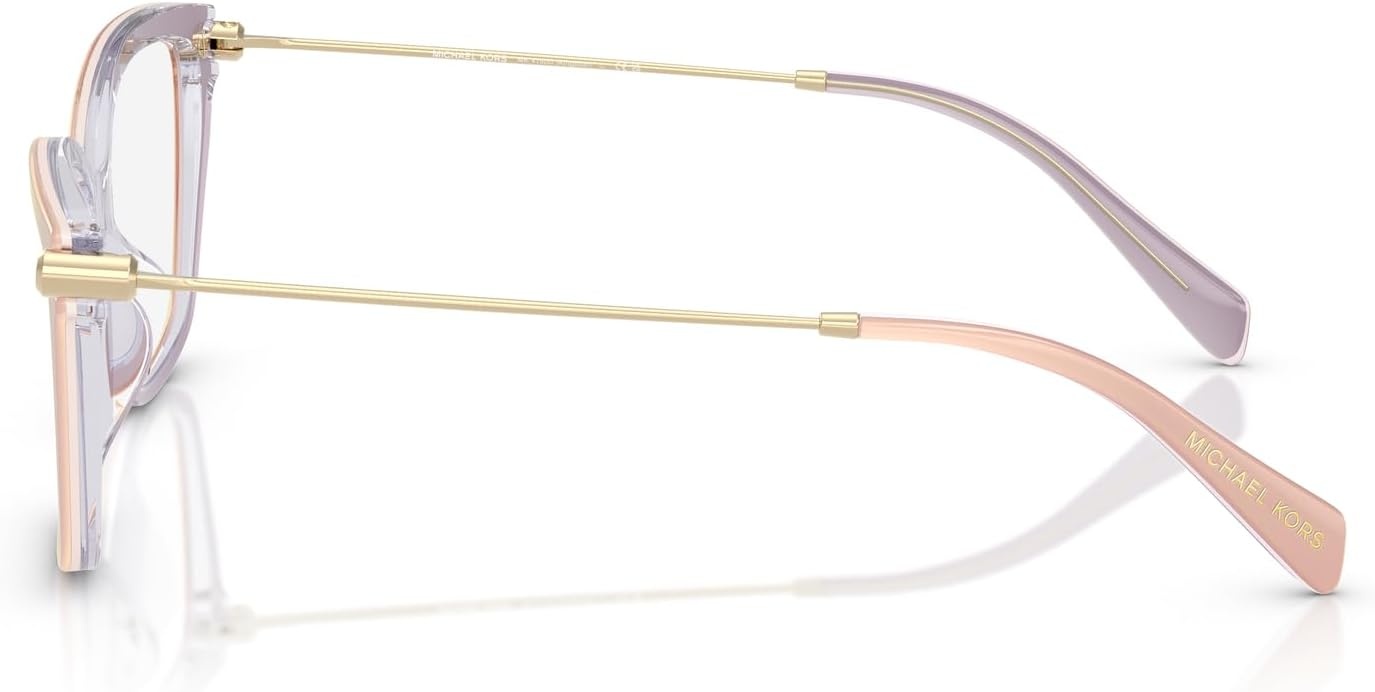 image:imageMichael Kors womens Mk4150u Kingston Universal Fit Rectangular Prescription Eyewear FramesLight Sand LaminateDemo Lens