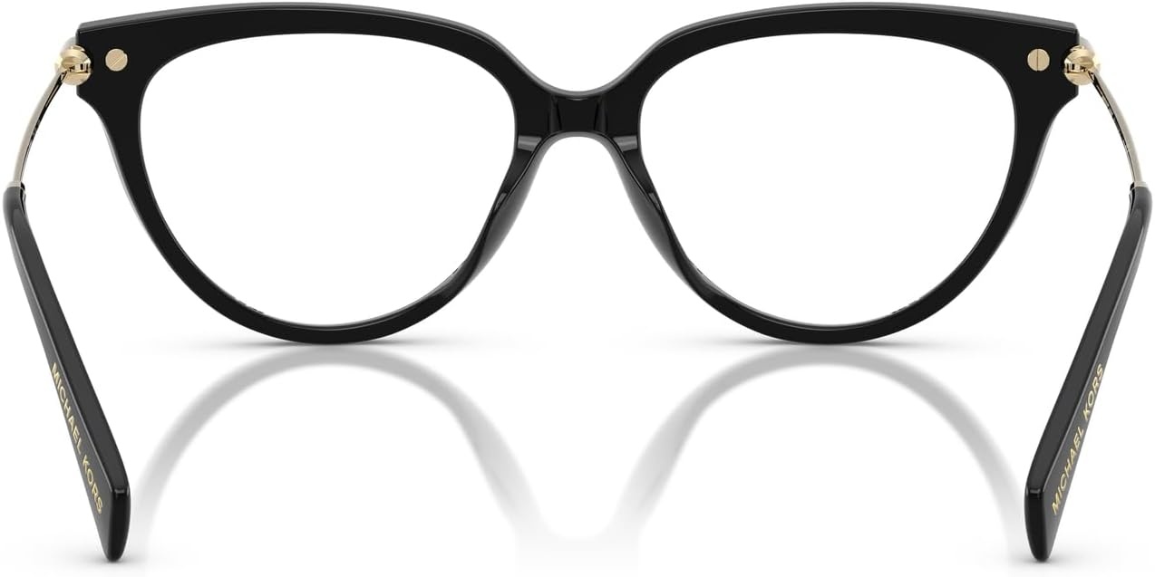 image:imageMichael Kors womens Mk4151u Windham Universal Fit Cat Eye Prescription Eyewear FramesBlackDemo Lens