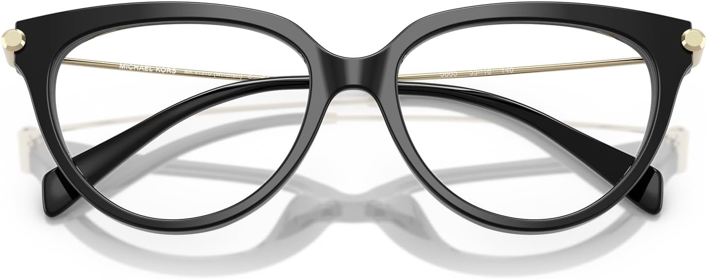 image:imageMichael Kors womens Mk4151u Windham Universal Fit Cat Eye Prescription Eyewear FramesBlackDemo Lens