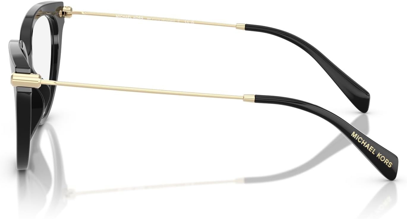image:imageMichael Kors womens Mk4151u Windham Universal Fit Cat Eye Prescription Eyewear FramesBlackDemo Lens