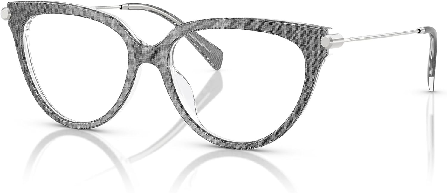 image:imageMichael Kors womens Mk4151u Windham Universal Fit Cat Eye Prescription Eyewear FramesGrey DenimDemo Lens