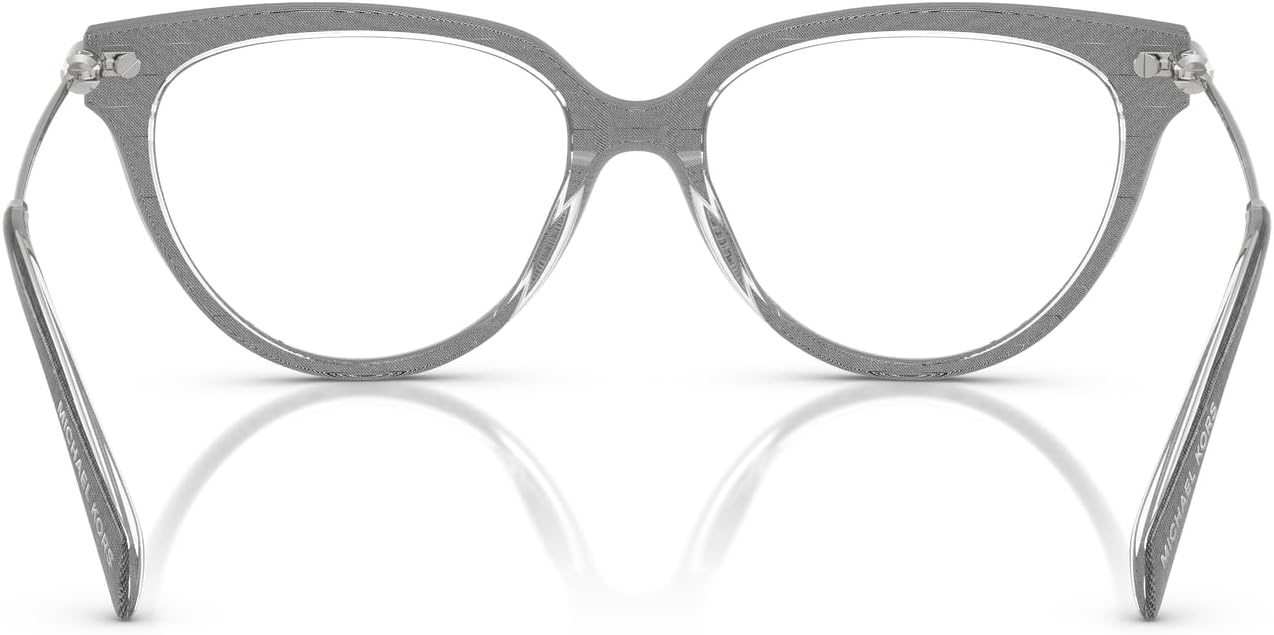 image:imageMichael Kors womens Mk4151u Windham Universal Fit Cat Eye Prescription Eyewear FramesGrey DenimDemo Lens