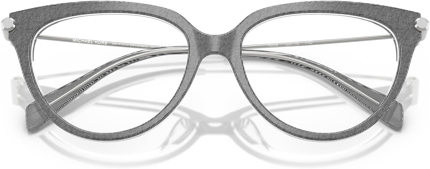 image:imageMichael Kors womens Mk4151u Windham Universal Fit Cat Eye Prescription Eyewear FramesGrey DenimDemo Lens