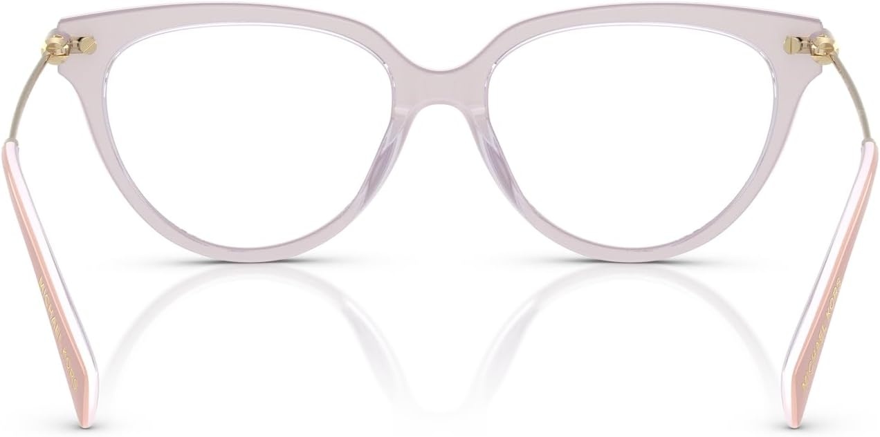 image:imageMichael Kors womens Mk4151u Windham Universal Fit Cat Eye Prescription Eyewear FramesLight Sand LaminateDemo Lens