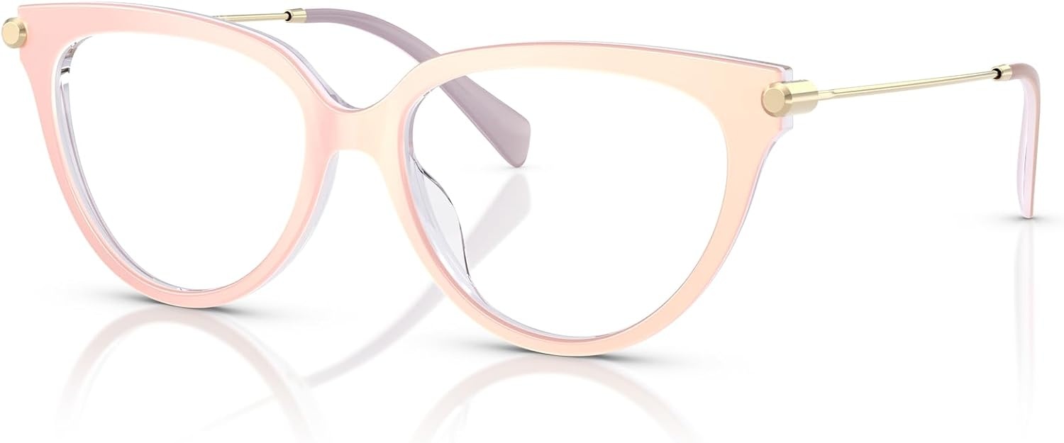 image:imageMichael Kors womens Mk4151u Windham Universal Fit Cat Eye Prescription Eyewear FramesLight Sand LaminateDemo Lens