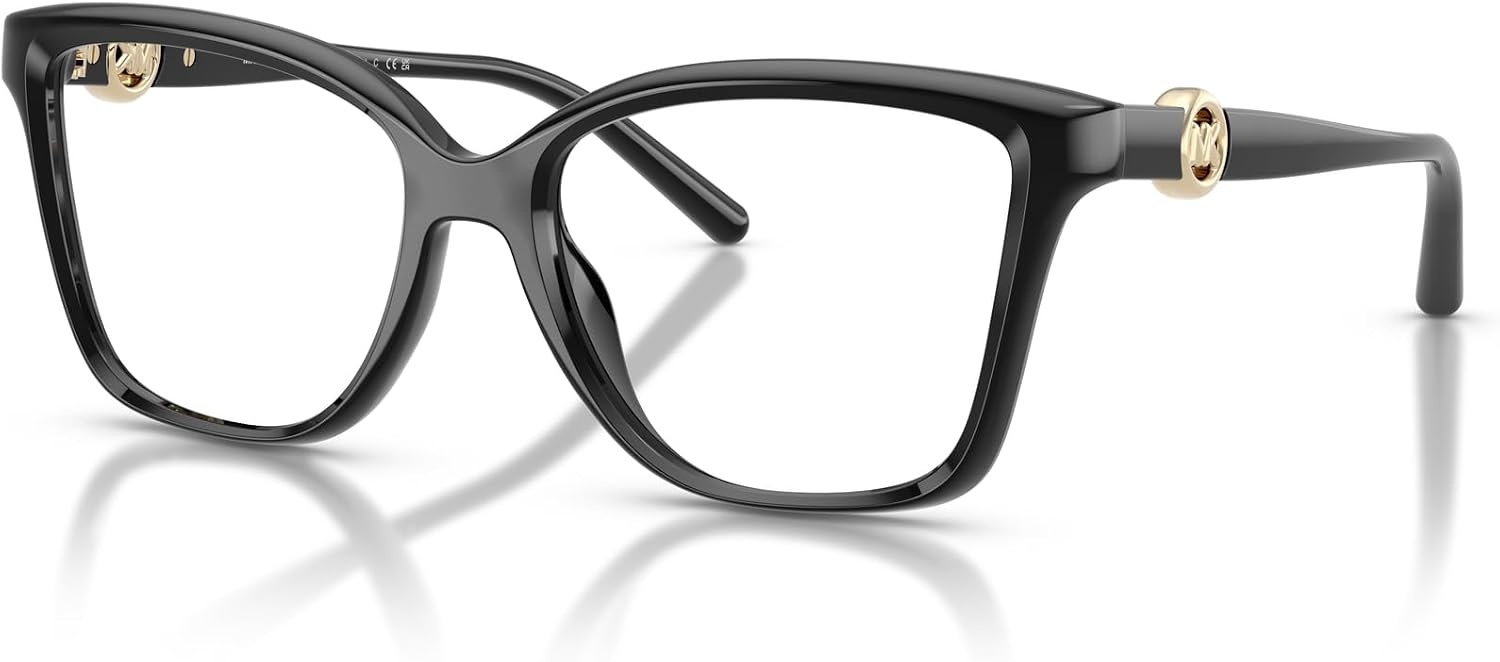 image:imageMichael Kors womens Mk4180u Kobe Universal Fit Square Prescription Eyewear FramesBlackDemo