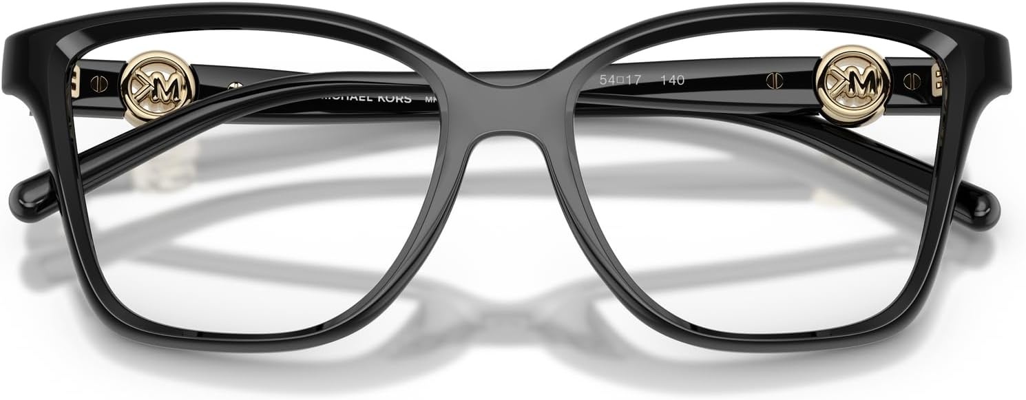 image:imageMichael Kors womens Mk4180u Kobe Universal Fit Square Prescription Eyewear FramesBlackDemo