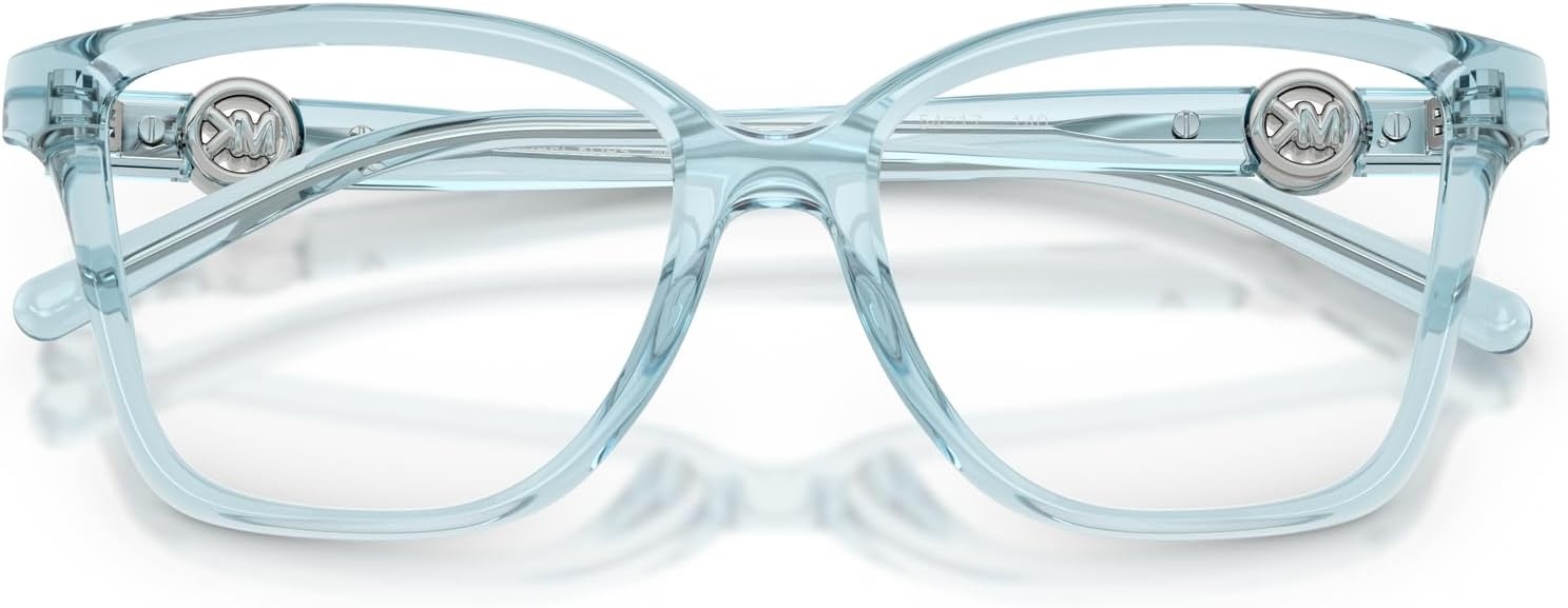 image:imageMichael Kors womens Mk4180u Kobe Universal Fit Square Prescription Eyewear FramesDenim TransparentDemo