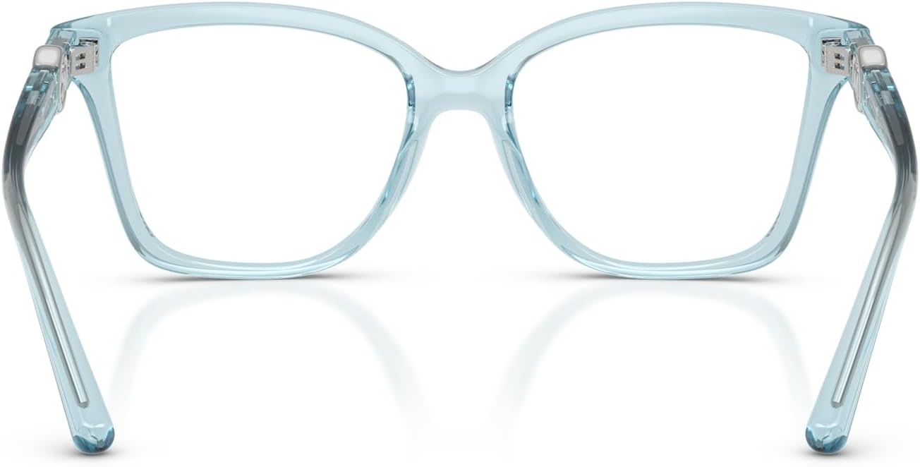 image:imageMichael Kors womens Mk4180u Kobe Universal Fit Square Prescription Eyewear FramesDenim TransparentDemo