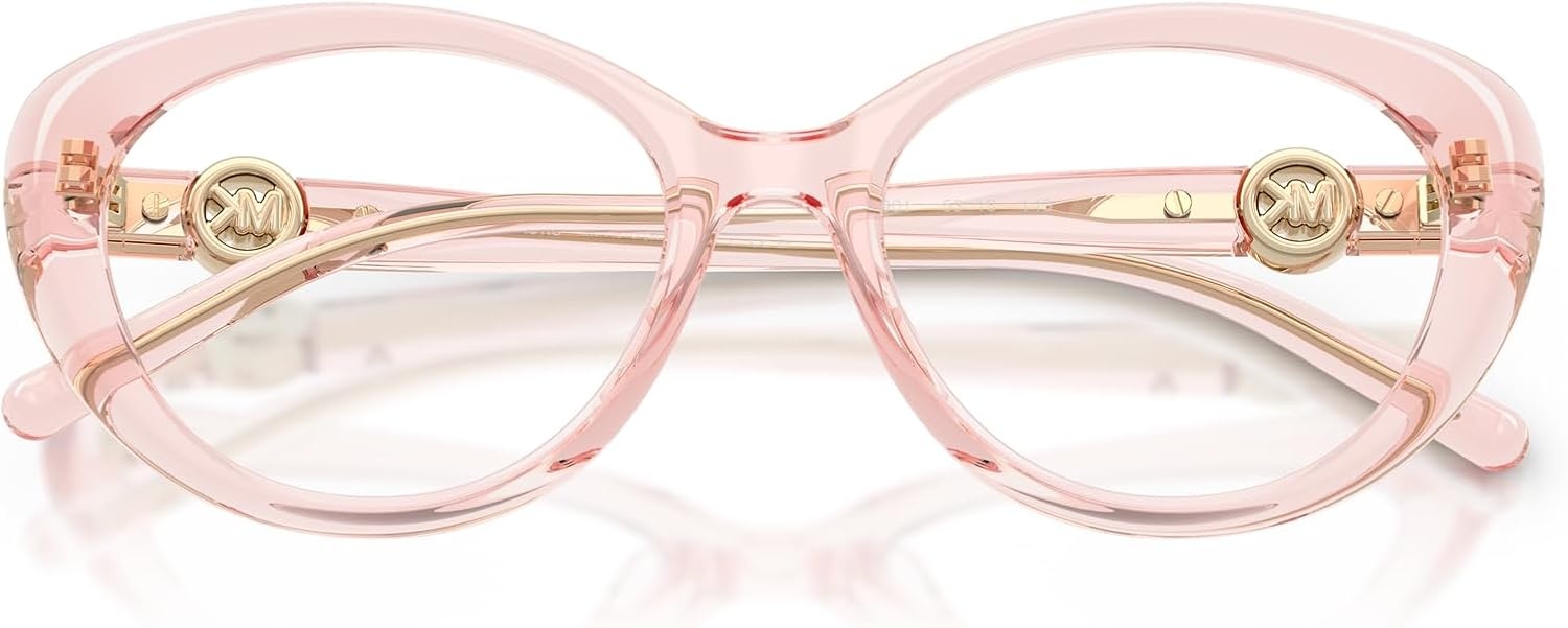 image:imageMichael Kors womens Mk4181u St Thomas Universal Fit Oval Prescription Eyewear FramesLight Pink TransparentDemo