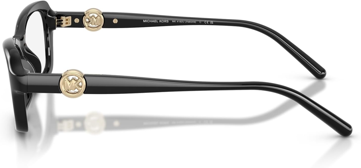 image:imageMichael Kors womens Mk4182u Hakone Universal Fit Round Prescription Eyewear FramesBlackDemo