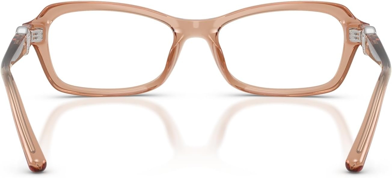 image:imageMichael Kors womens Mk4182u Hakone Universal Fit Round Prescription Eyewear FramesLight Brown TransparentDemo