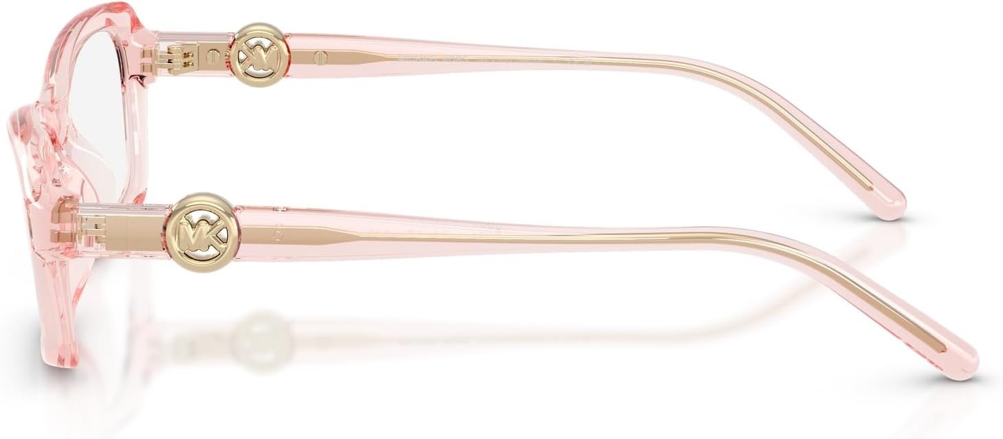 image:imageMichael Kors womens Mk4182u Hakone Universal Fit Round Prescription Eyewear FramesLight Pink TransparentDemo