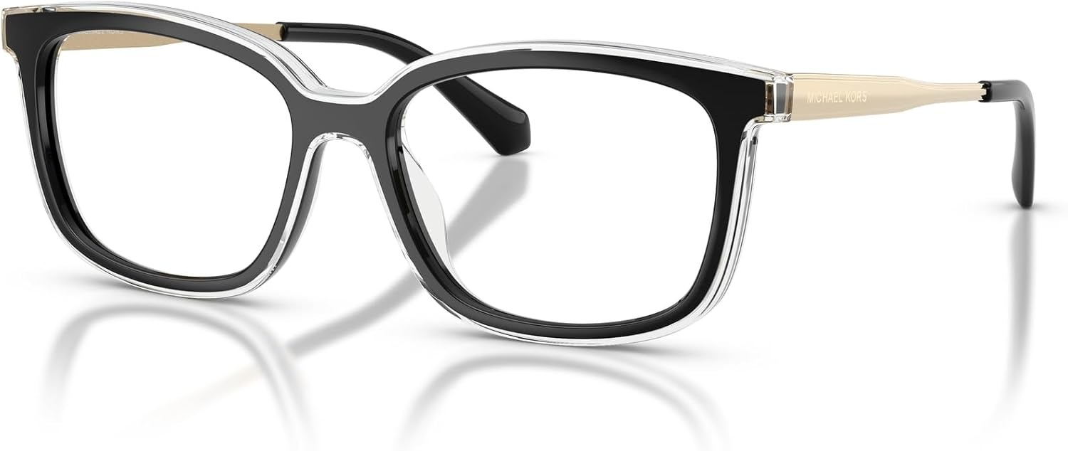 image:imageMichael Kors womens Mk4183u Asturias Universal Fit Square Prescription Eyewear FramesBlackDemo
