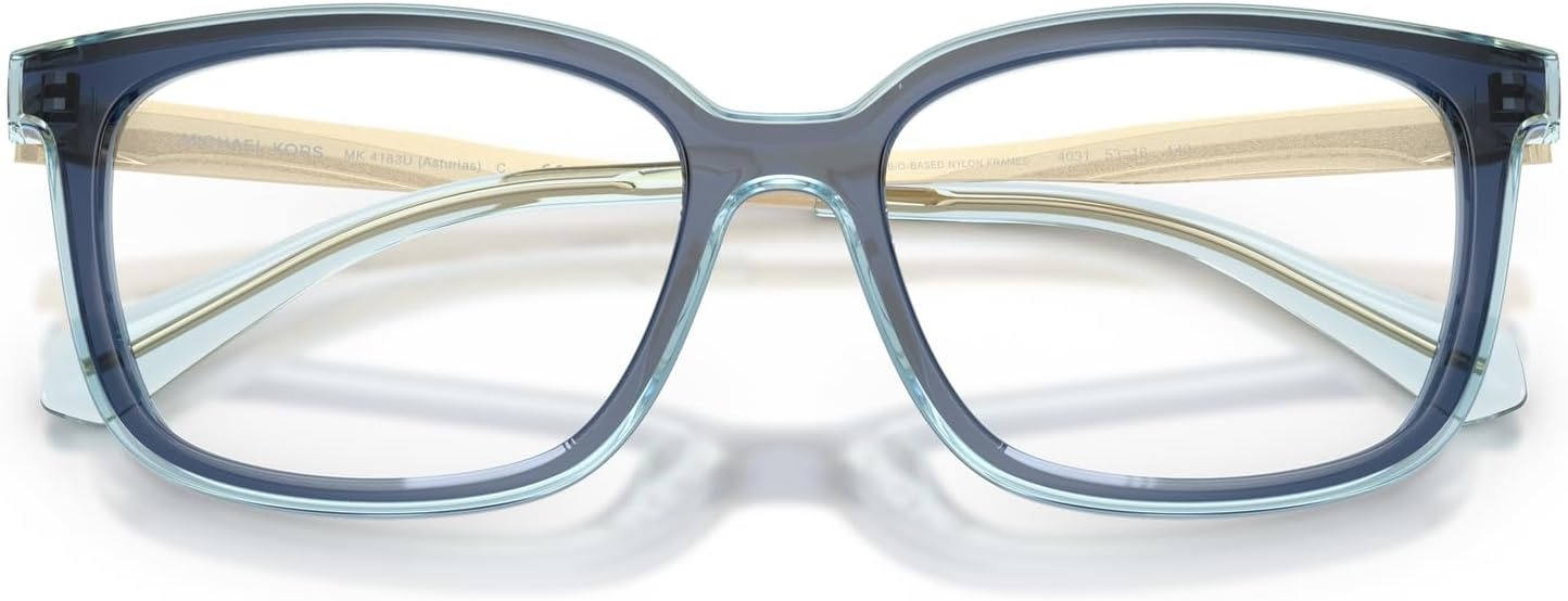 image:imageMichael Kors womens Mk4183u Asturias Universal Fit Square Prescription Eyewear FramesNavyDemo