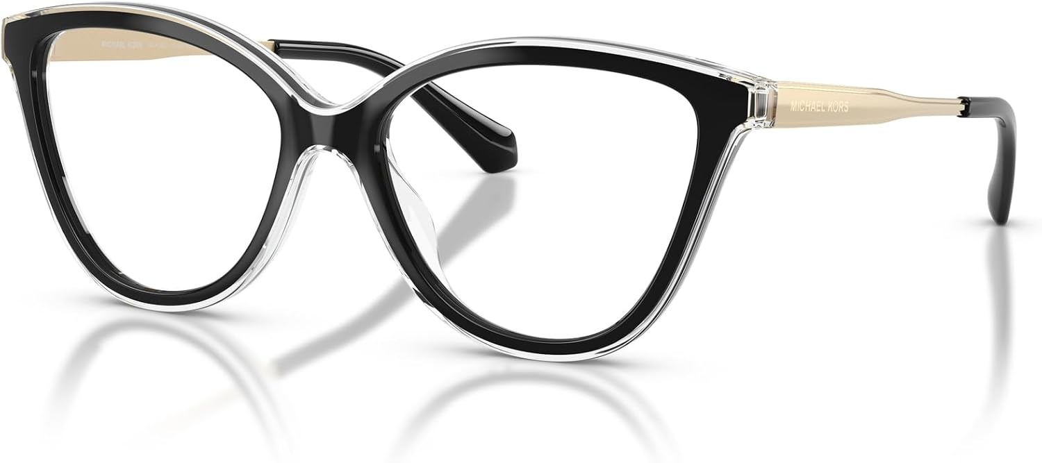 image:imageMichael Kors womens Mk4190u Costa Brava Universal Fit Cat Eye Prescription Eyewear FramesBlackDemo