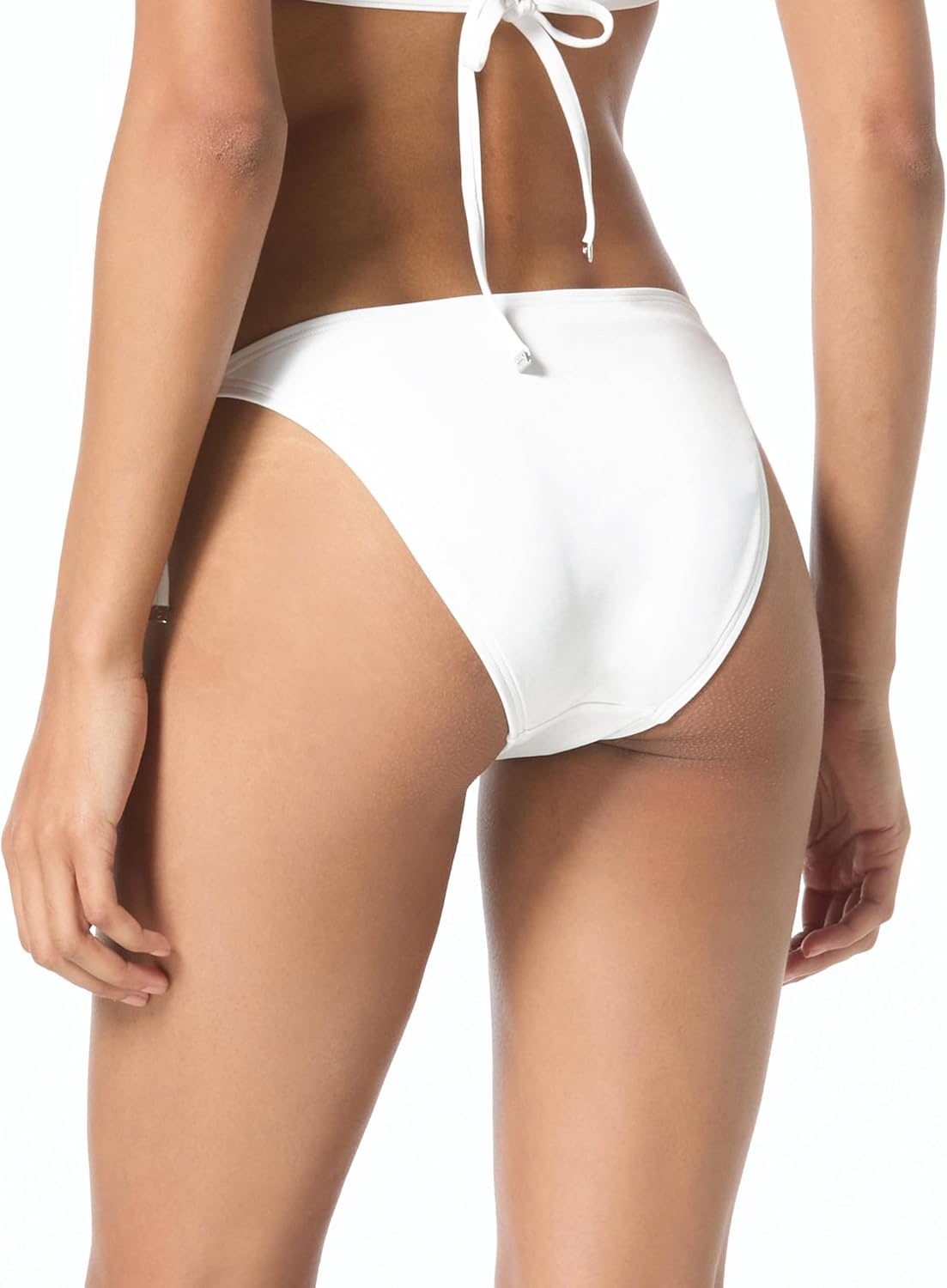 image:imageWomens Studded String Bikini Bottom White Medium