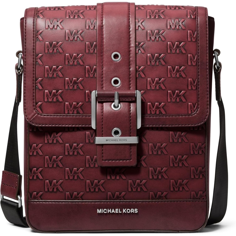 image:imageMichael Kors Colby Crossbody Map BagNickeltone HardwareOxblood