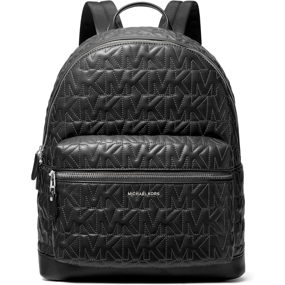 image:imageMichael Kors Hudson Dome Backpack SilverTone HardwareBlackMK QuiltSilvertone HardwareBlackMk Quilt