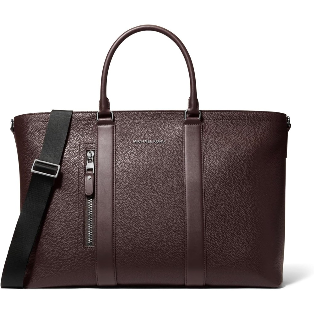 image:imageMichael Kors Hudson Getaway ToteLight Gunmetal HardwareChocolate