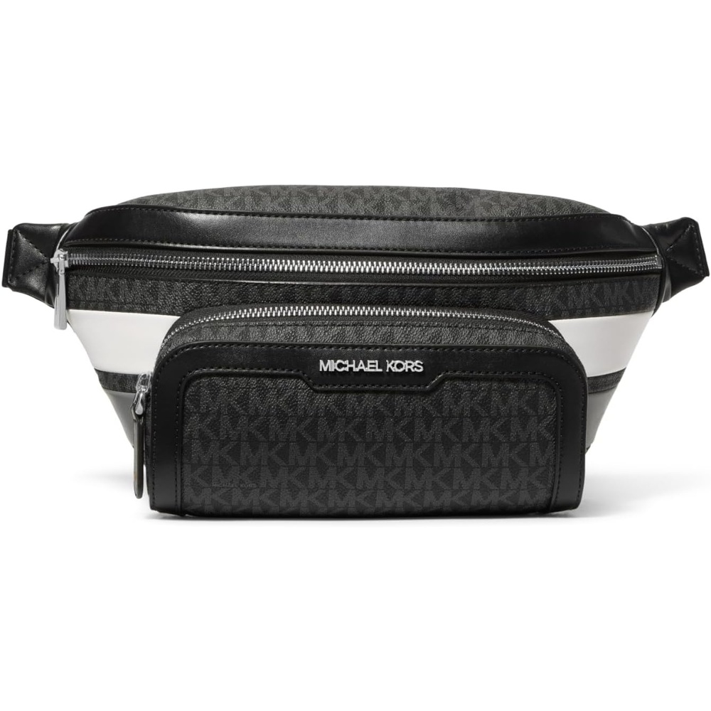image:imageMichael Kors Malone Utility Belt BagSilvertone HardwareStorm Signature