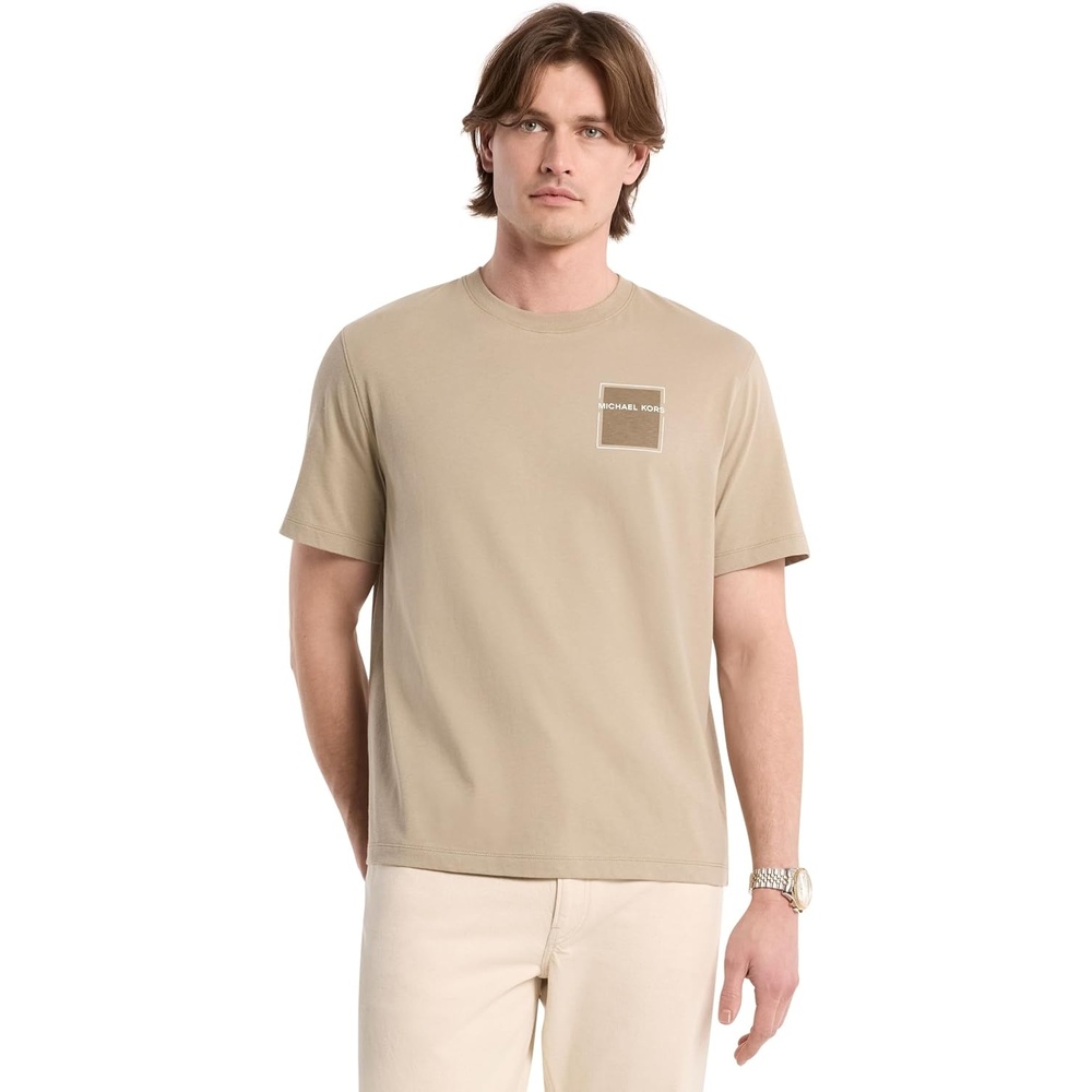 image:imageMichael Kors Mens Graphic TShirtMk Modern LogoDusty Sage