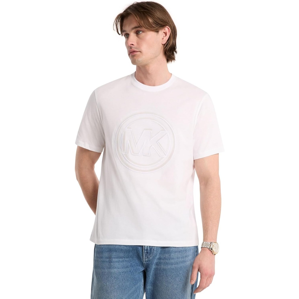 image:imageMichael Kors Mens Graphic TShirtMk Shadow LogoWhite Logo