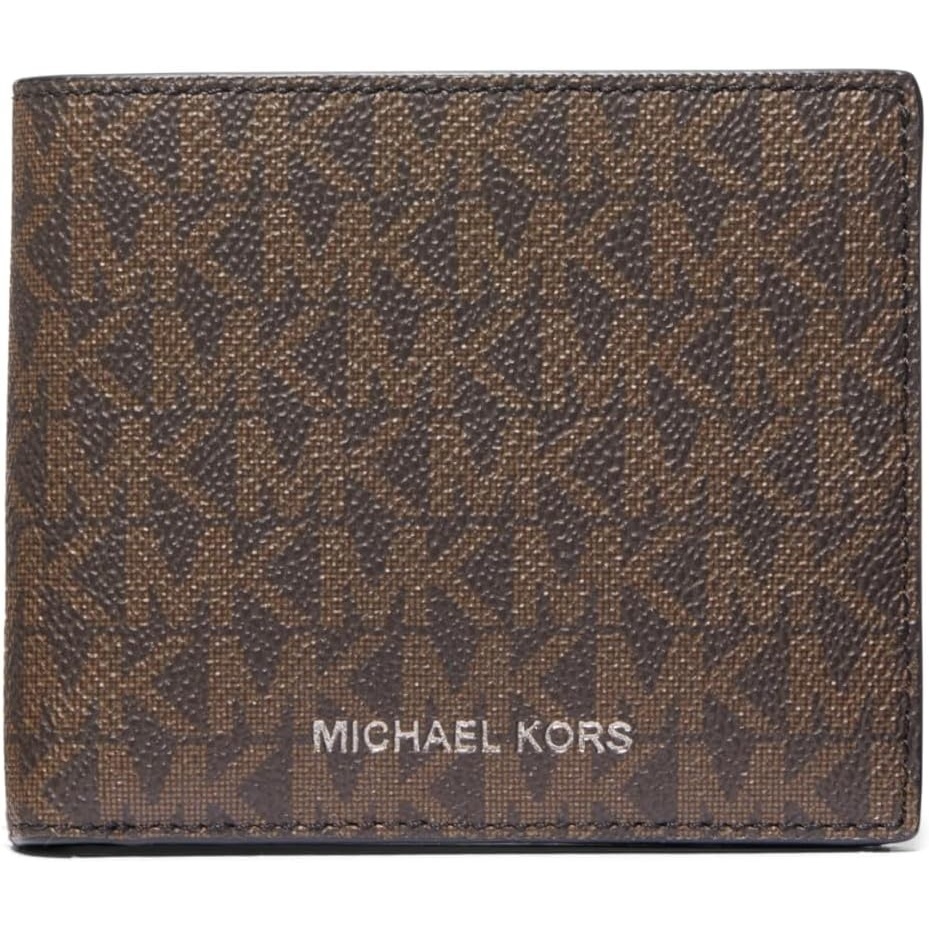 image:imageMichael Kors Mens Greyson Billfold WalletBrownBlack Signature