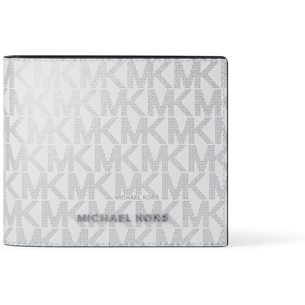 image:imageMichael Kors Mens Hudson Billfold Wallet with PasscaseOptic White Signature