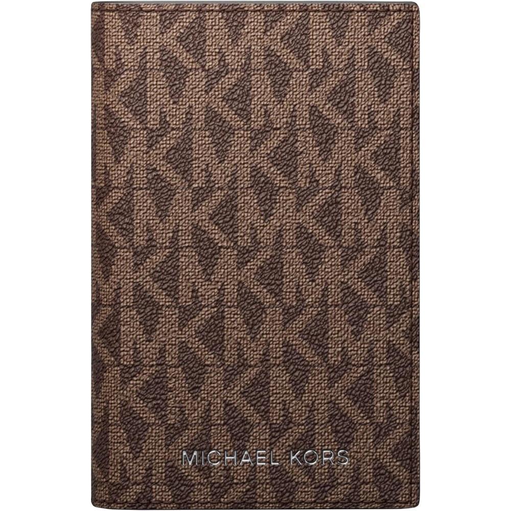 image:imageMichael Kors Mens Hudson Folding Card Case Black One SizeMK SignatureBrownBlack