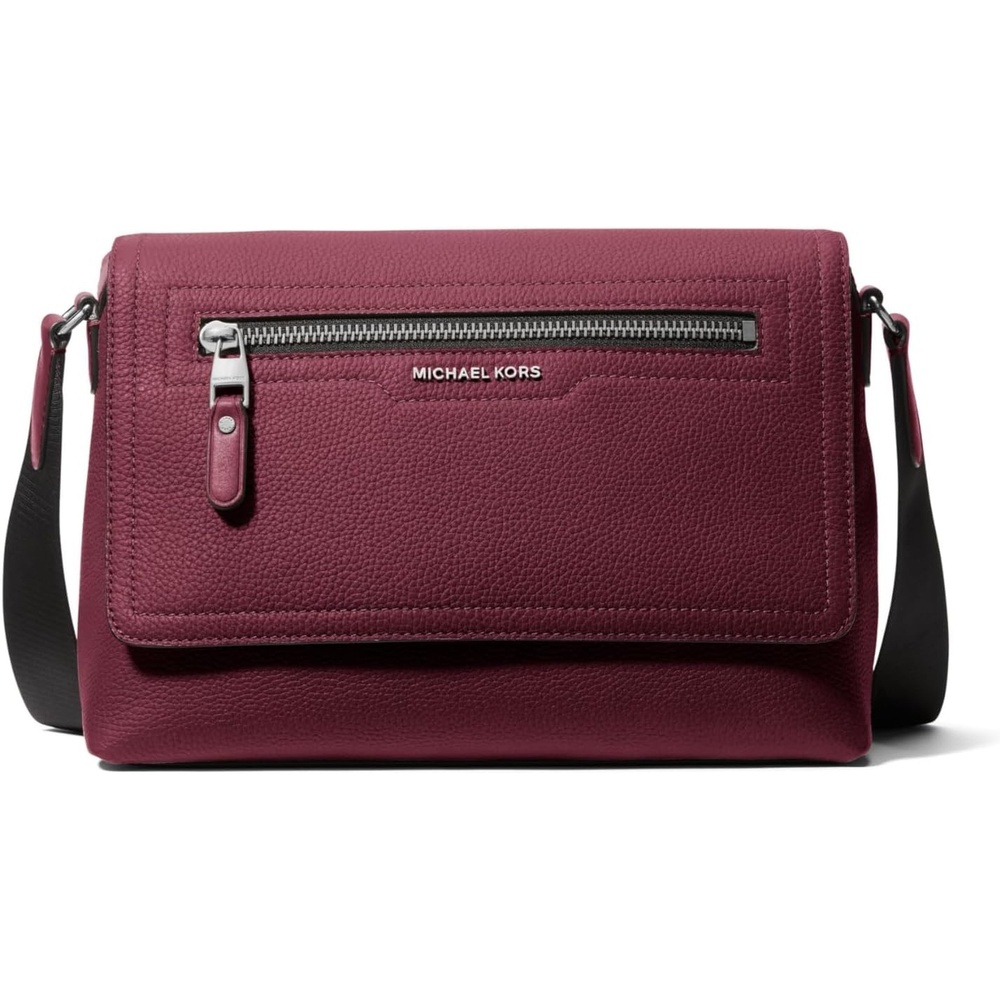 image:imageMichael Kors Mens Hudson Small Flap MessengerSilver TonehardwareMulberry