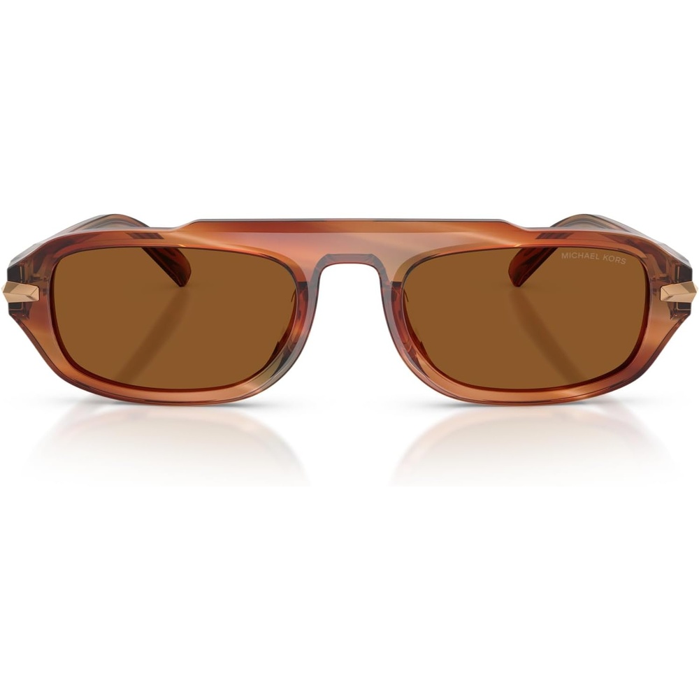 image:imageMichael Kors Mens MK2279U Watch Hill Universal Fit Oval Sunglasses Brown HornAmber Monochromatic 55 mm