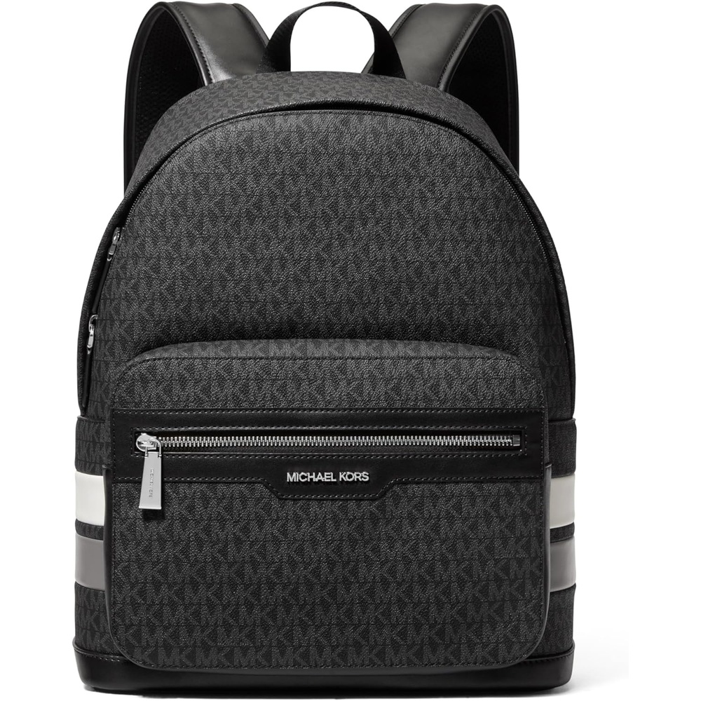 image:imageMichael Kors Mens Malone Backpack Blue Multi One SizeSilvertone HardwareStorm Signature Stripe