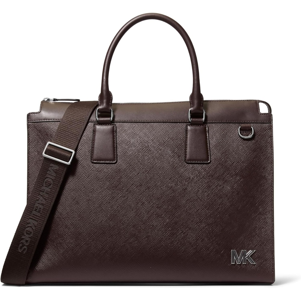 image:imageMichael Kors Mens Mens Edison Portfolio BriefcaseBlack HardwareChocolate