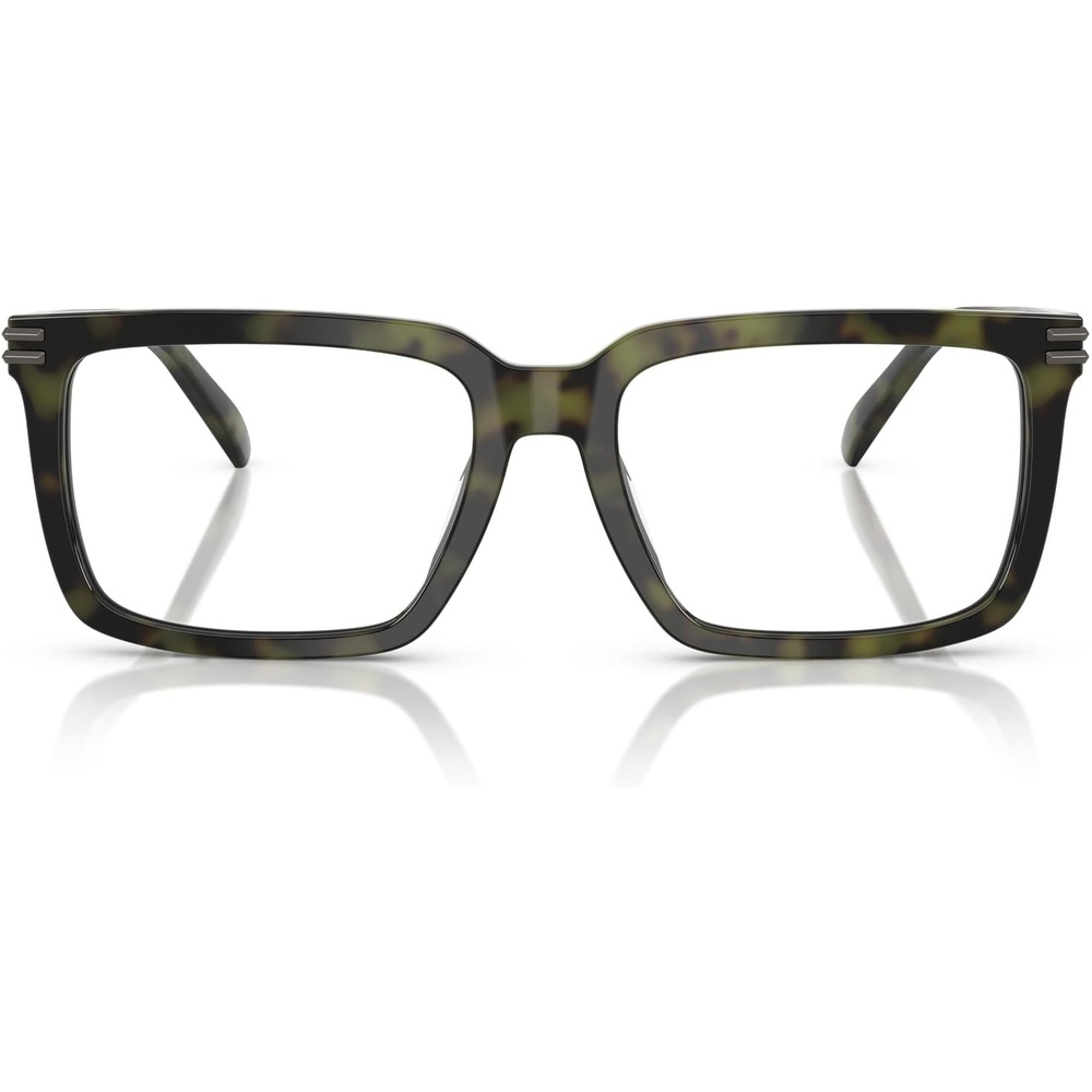 image:imageMichael Kors Mens Mk4155u Bayshore Universal Fit Square Prescription Eyewear FramesOlive TortoiseDemo Lens