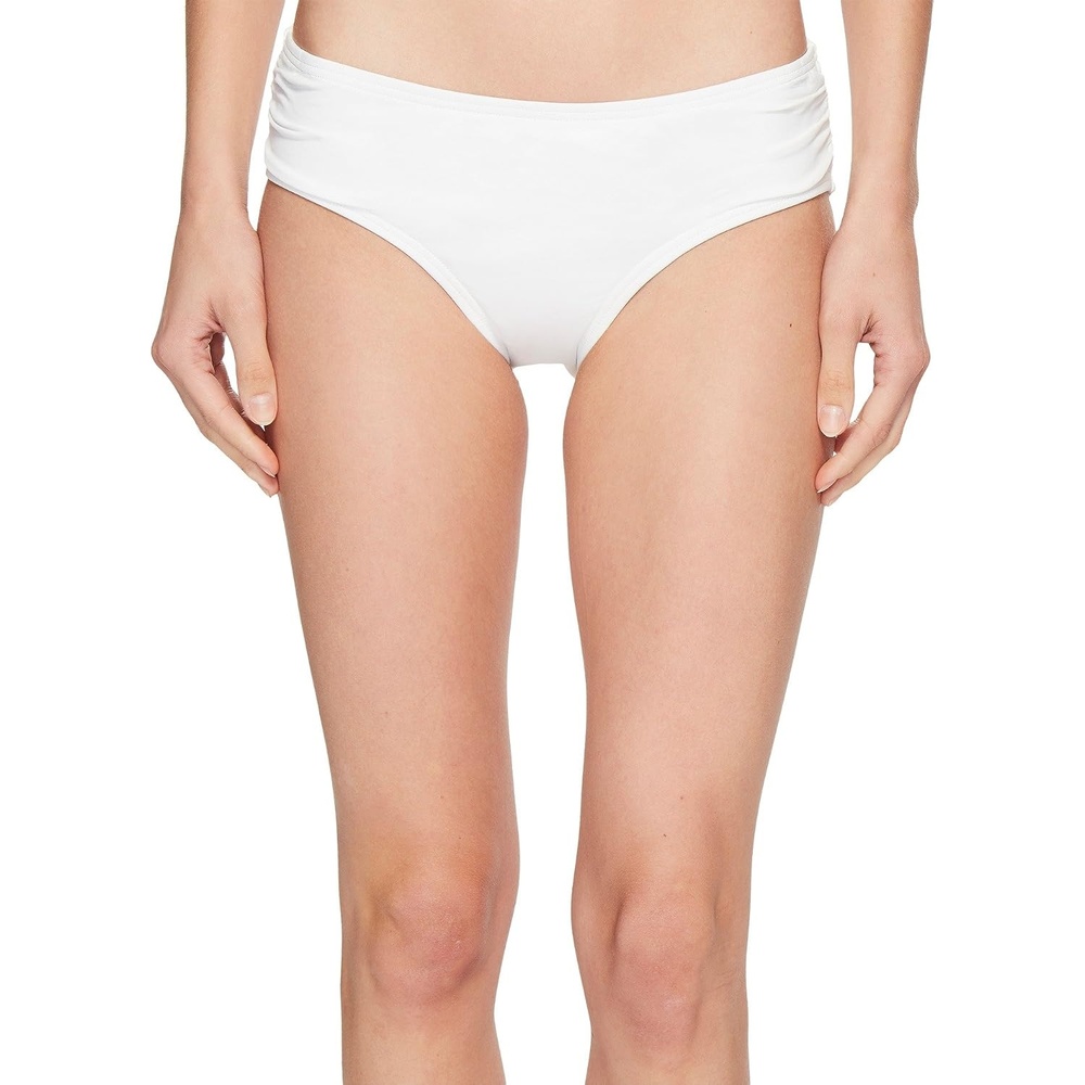 image:imageMichael Kors Shirred Bikini BottomsWhite