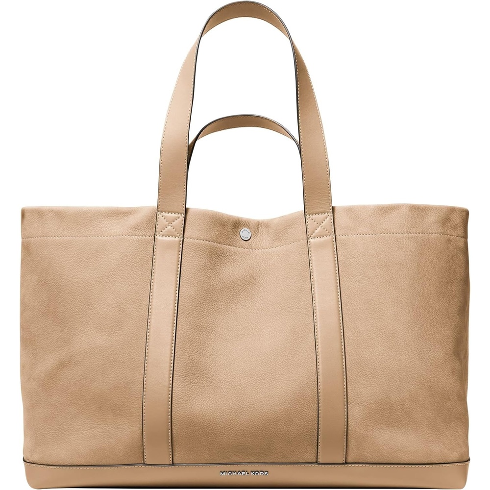 image:imageMichael Kors Whitley Dual Harness ToteSilvertone HardwareLeatherKhaki